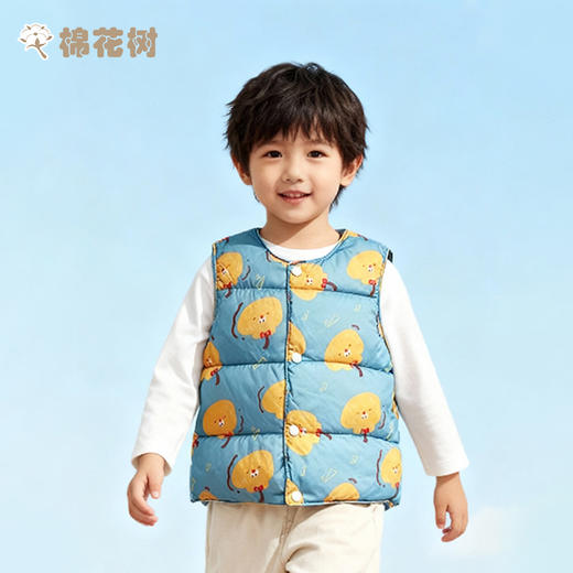 ⁵【羽绒马甲】男女童印花 YY05-QTT-AYD 商品图3