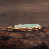 【天然正品】A货翡翠AU750黄金镶天然细腻飘绿冰种叶子（金枝玉叶）翡翠吊坠项链49.0*24.5*8.8MM（皆取最大值）101125AH25 商品缩略图2