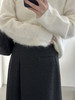 【百图lulu定制】【神仙毛呢裙】桑蚕丝羊毛混纺  显瘦 显高 保暖 毛呢 不规则 弹力腰围 百褶半裙 商品缩略图10