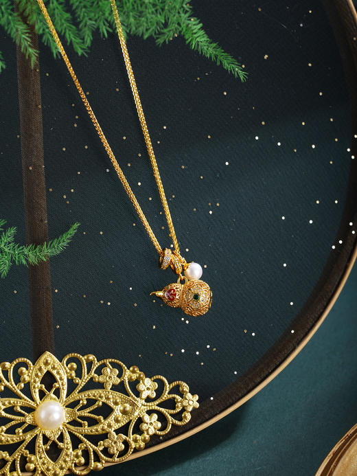 子佩集【福禄满盈】银S925套链【FYL-2231】项链镀金葫芦珍珠2601 商品图2