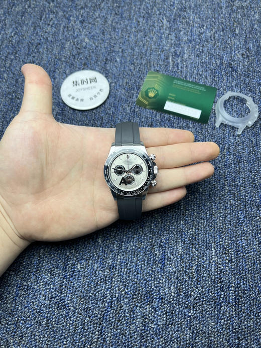 劳力士宇宙计型m126519 VS迪通拿4131配重版 VS配重版 水泥灰 灰胶迪 新款包边迪通拿 丹东4131一体机 男士腕表 表径40mm 商品图9