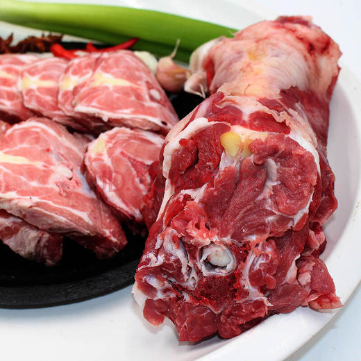 巴什拜羔羊3公斤粗分割鲜羊腿礼盒 商品图2