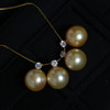 戴妃吊坠 fu利限量团 12-13mm 无暇或基本无暇 ji光镜面光 18k金吊坠头 送银镀金链子 商品缩略图1