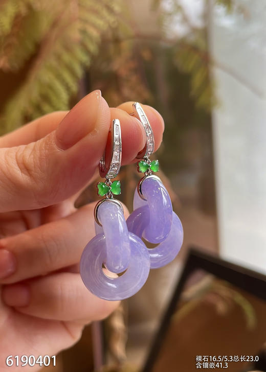 6190401，双环耳坠。具体价格微信咨询 商品图2