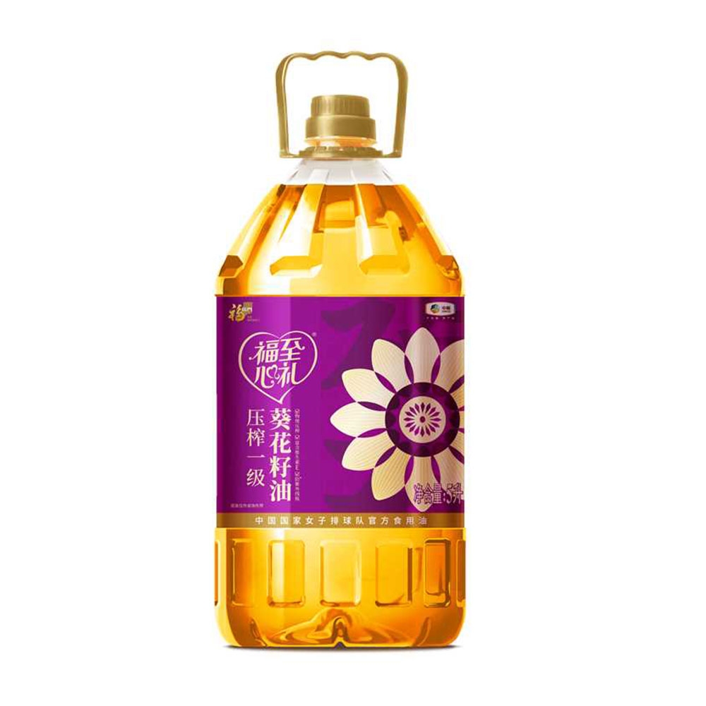 【本来生活&厂家直发】福临门福至心礼压榨一级葵花油5L