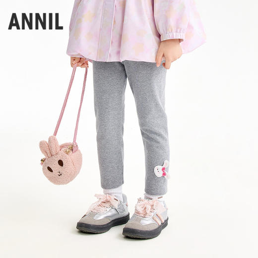 【实体店同款】女童针织打底裤春季新款安奈儿童装XG616062 商品图0