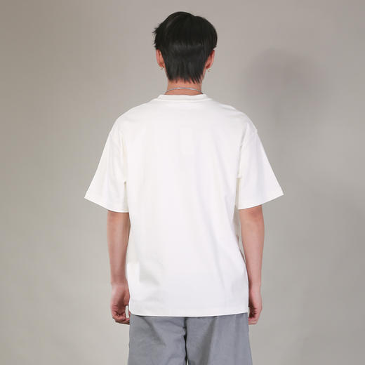 DRONKOO 2026 圆领左胸熊猫刺绣微阔短袖T恤 商品图4