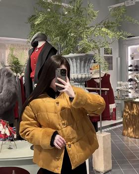 【门店同款】ENJOY冬季“暖冬雅致”绯月笼纱中式真水貂羽绒外套 167995812