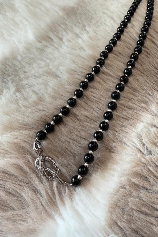 Say Something 高级感黑色串珠个性锁骨项链 21729 商品图3