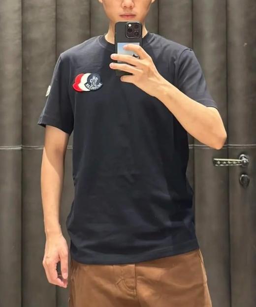 男款logo刺绣短袖T恤he018 商品图2