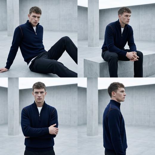 PALUOPO/PL山羊绒男装羊绒衫100%山羊绒帕罗 商品图8