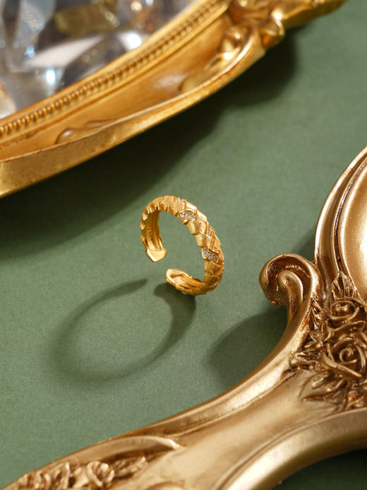 子佩集【情缘织梦】银S925戒指【MYA118】镀金2601 商品图6