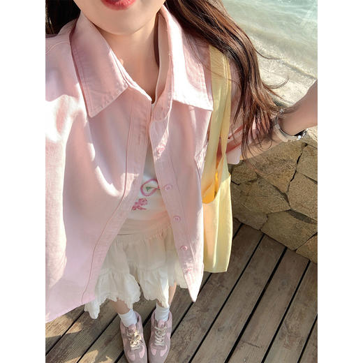 <曾小咸推荐>韩系甜美风衬衫t恤半身裙女 商品图1
