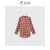04-2潘依绣丁丁宠粉氛围感穿搭撞色格纹休闲长袖衬衫 Q6917 商品缩略图1