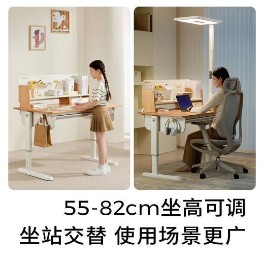 2平米纯实木山毛榉可升降学习工场系列学习桌【平板款和S正姿款】 商品图3