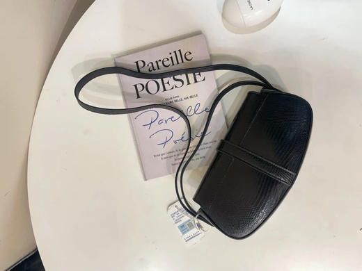 Celine TABOU 黑色 蜥蜴皮 锁头 腋下包 商品图1