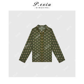 04-1潘依绣丁丁宠粉苎麻夏季薄款翻领复古休闲长袖衬衫 Q33529