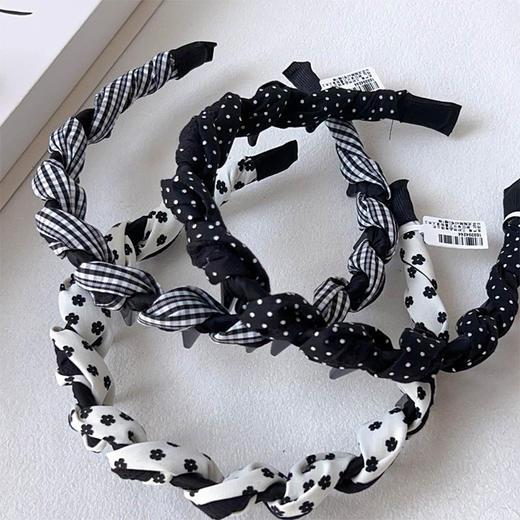 韩系黑白齿梳发箍-纪念日百货门店同款169394236 商品图4