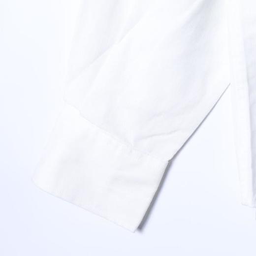 33270SDSA男士秋冬新款痞帅男装极简风刺绣衬衫长袖宽松纯色老钱风百搭 商品图4