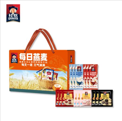 【桂格】每日燕麦15包装A款（主推） 营养早餐 高钙燕麦片礼盒年货送礼团购员工福利-FN 商品图0