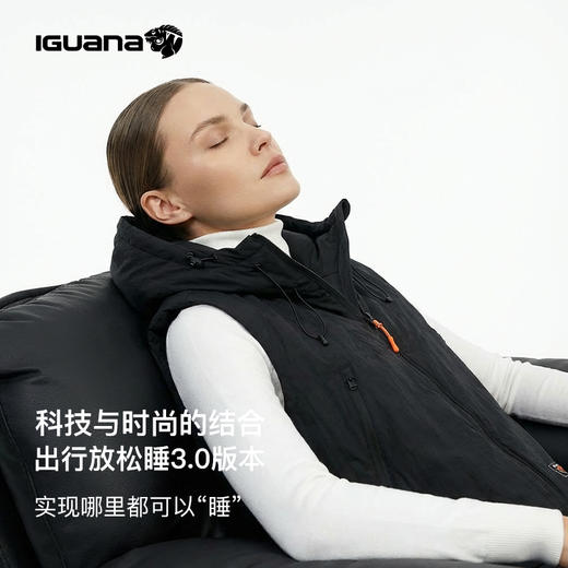 IGUANA 韩国进口肌理耐磨充气颈枕马甲户外运动防泼水轻薄宽松上衣（内购专享） 商品图5