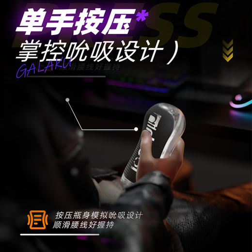 【暴风榨吸】GALAKU 触感Air男用飞机杯 手动款 商品图6