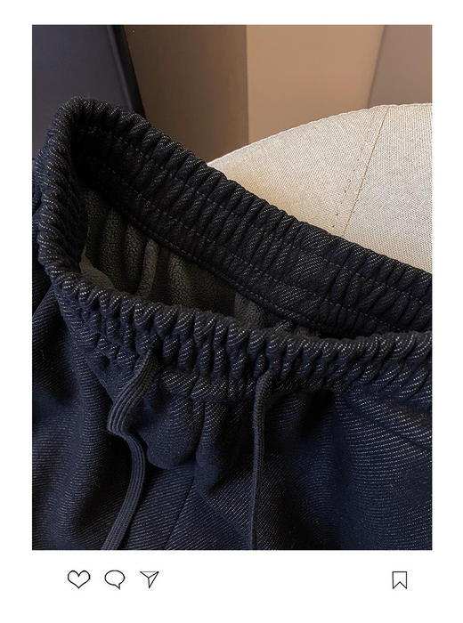 一条可以过动的 加绒加厚醋酸羊毛弯刀牛仔裤&阔腿裤 商品图8