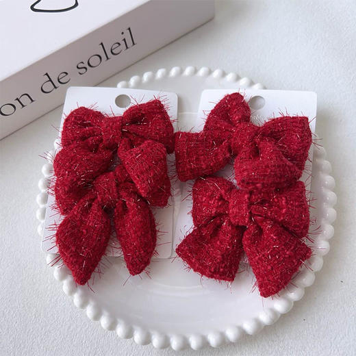 积分兑丝绒结子XXSR发夹-纪念日百货门店同款169248917 商品图1