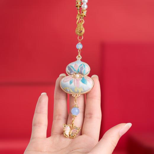 「福禄•锦上添花」宋锦挂饰/项链 新中式穿搭 东方美学 原创设计 商品图5