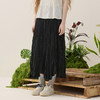 谜底褶皱感半身裙2026春季新品优雅浪漫大摆裙长半裙女265MB5013 商品缩略图1