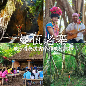 云南｜版纳秘境曼佤老寨1-2天路线可选，曼佤老寨/章朗秘境/雨林溪谷瀑布徒步/独树成林/布朗民俗体验/日出云海/千年古寨佛寺！独家小众深度探索！五一端午路线提前预定！
