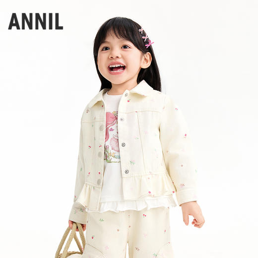 【实体店同款】女童翻领外套春季新款安奈儿童装XG615060 商品图2