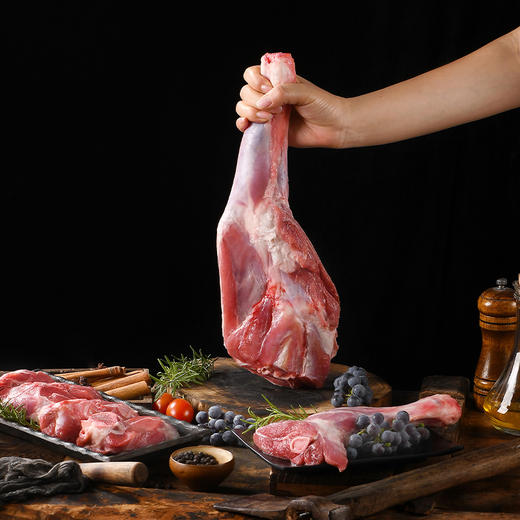【整腿原切】盐池滩羊 带骨羊前腿 1kg 肉质饱满鲜嫩不膻 商品图2