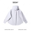 SDSA男士秋冬新款痞帅男装国潮纯色立领连帽长袖衬衫百搭宽松衬衣 商品缩略图4