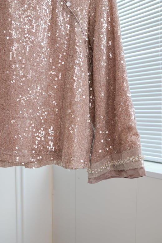 悦目倾心|典雅中式亮片上衣 商品图2