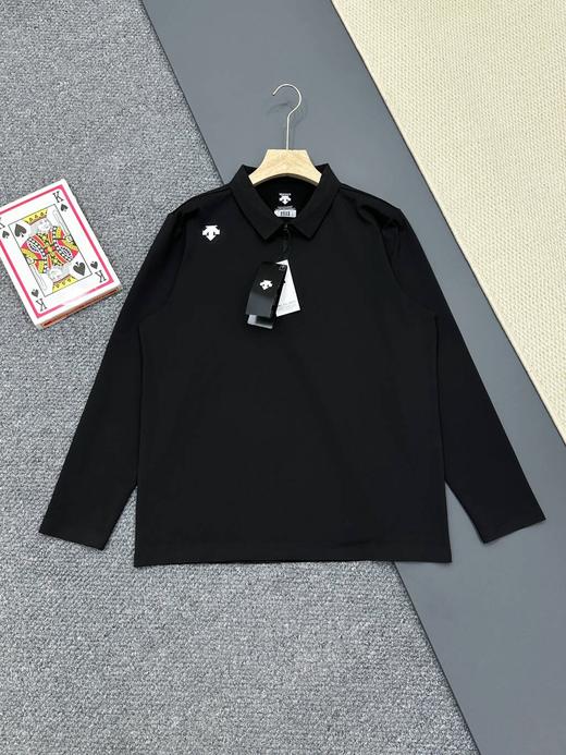 迪桑特高尔夫PRO男士半拉链弹力长袖POLO衫 商品图4