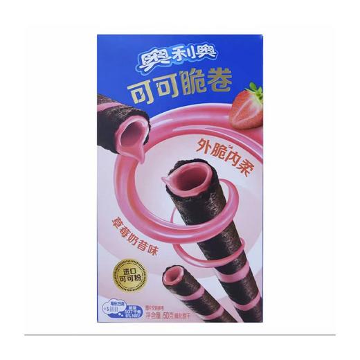 奥利奥50g草莓奶昔口味可可脆卷 商品图0