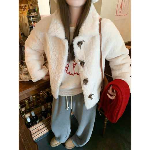 <曾小咸推荐>现货秒杀 ！微信超特价！韩系羊羔绒外套 日常319.99 立减190 秒杀129.99！！ 商品图1