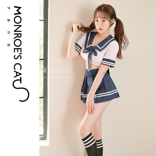 【青涩学妹】梦露的猫 情趣内衣MC0211381青涩时代学生制服套装 商品图4
