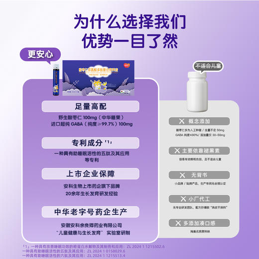 卿梦安儿少年童酸枣仁-γ-氨基丁酸乳清蛋白固体饮料安心入睡晚安 商品图3