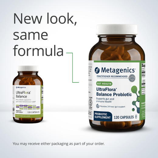 MetagenicsUltraFlora® Balance Probiotic 120粒 原名称 UltraFlora® Balance 120粒新旧包装随机【效期2026年10月底】 商品图1