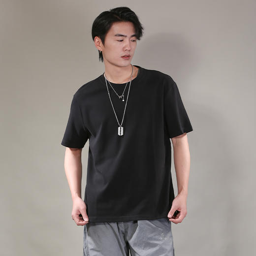 DRONKOO 2026 圆领净版基础款修身短袖T恤 商品图3
