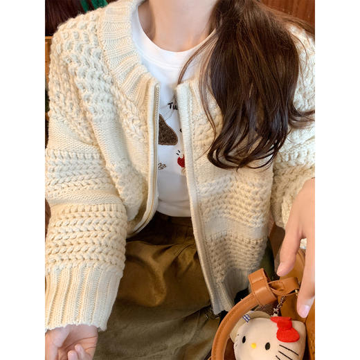 <曾小咸推荐>现货秒杀 ！微信超特价！韩系拉链毛衣外套 日常229.99 立减130 秒杀99.99！！ 商品图2