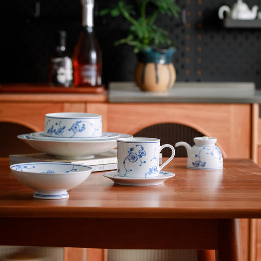 梅花系列餐具 淡蓝青花配清雅花卉纹 商品图2