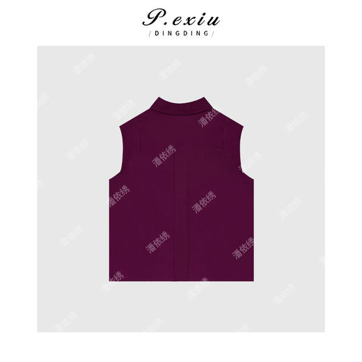 A007潘依绣丁丁宠粉PanYiXiu/潘依绣【普罗旺斯】亚-麻复古腔调知性气质衬衫 SH1236 商品图2