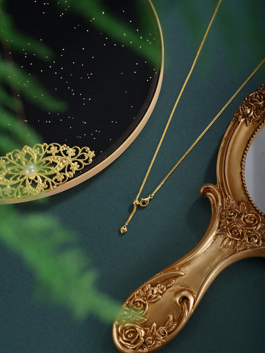 子佩集【福华妙韵】银S925套链【V10210HZA】项链镀金喜字2601 商品图7