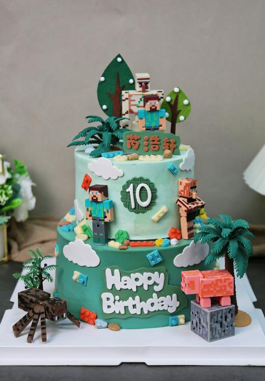 我的世界主题定制蛋糕 商品图0