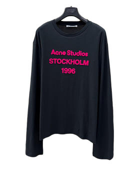 中性款立体印花长袖T恤he001