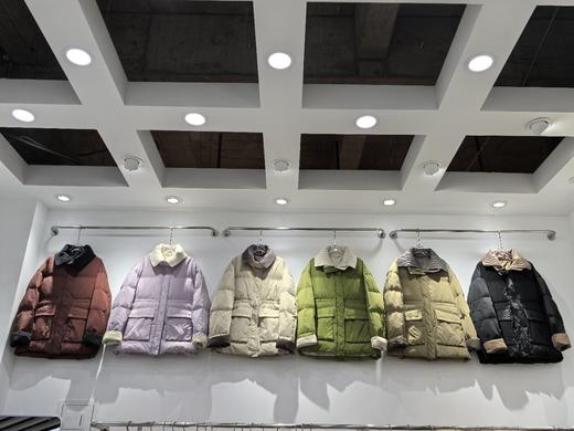 【YW】无忧购冬季50绒羽绒服女士中长款洋气收腰设计感拼色外套8809 商品图6