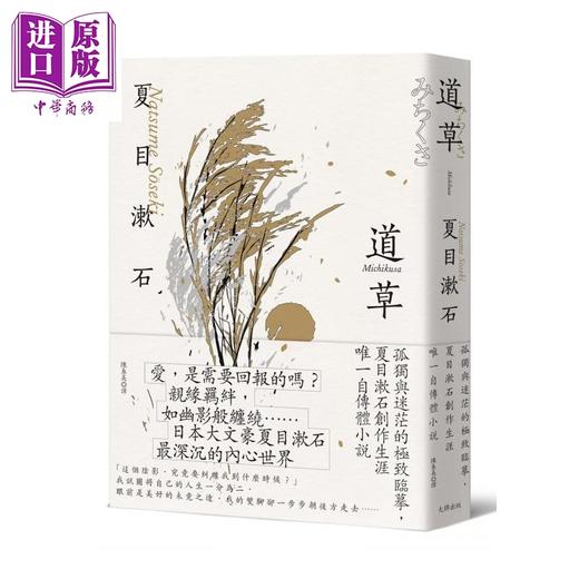 预售 【中商原版】道草 孤独与迷茫的临摹 夏目漱石创作生涯自传体小说 经典珍藏版 	夏目漱石	大牌文化	港台原版 商品图0